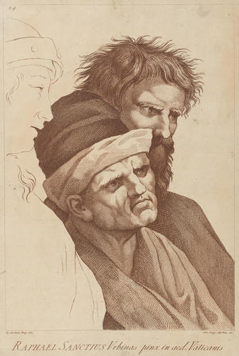 Master: A set of thirty-three prints reproducing heads from 'The School of Athens'
Item: Three disciples of Socrates [from 'The School of Athens']