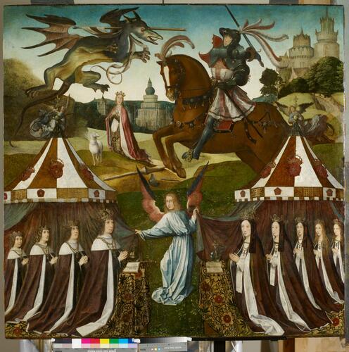 The Family of Henry VII with St George and the Dragon The Family of Henry VII with St George and the Dragon