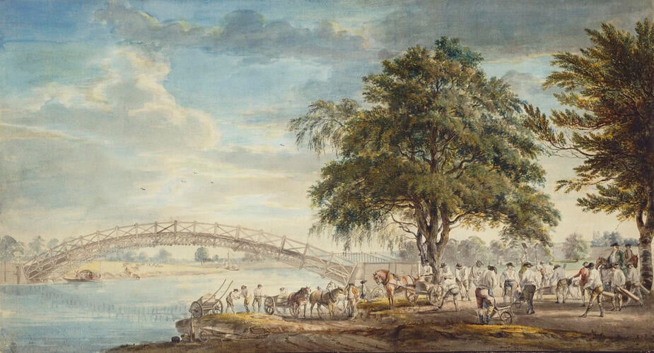 The Great Bridge over the Virginia River
