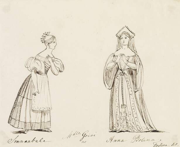 Mlle Grisi as Somnambule & Anna Bolena