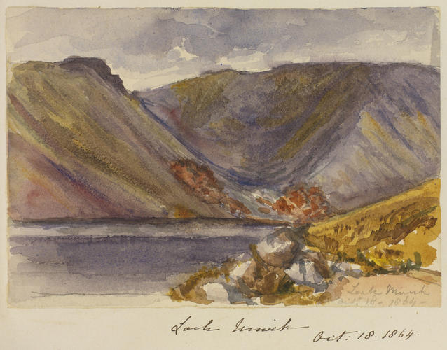 Master: SKETCHES FROM NATURE V. R. 1862 TO 1866
Item: Loch Muick Master: SKETCHES FROM NATURE V. R. 1862 TO 1866
Item: Loch Muick