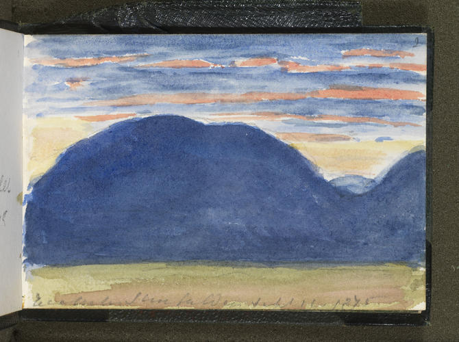 Master: Queen Victoria's Sketch Book 1875
Item: A Highland landscape at twilight