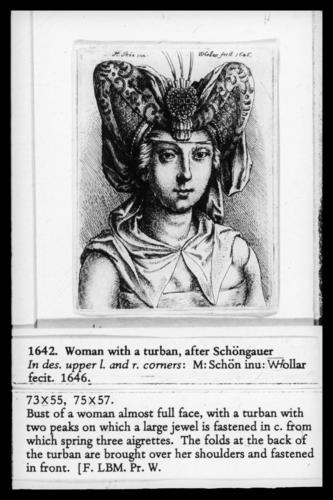 Woman with turban, after Schongauer Woman with turban, after Schongauer