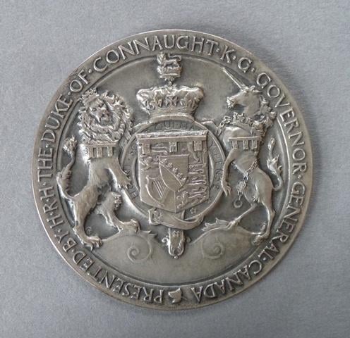 Presentation medal of the Duke of Connaught, Governor General of Canada, 1911
