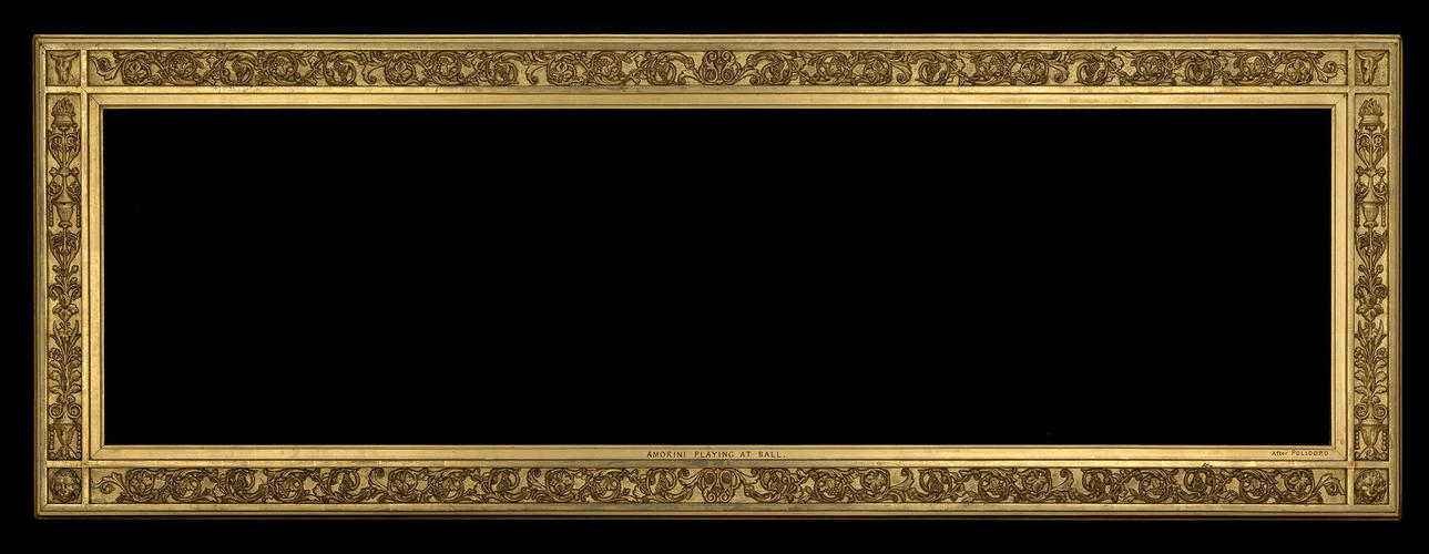 Frame for RCIN 402793, after Polidoro, Cupids playing Croquet Frame for RCIN 402793, after Polidoro, Cupids playing Croquet