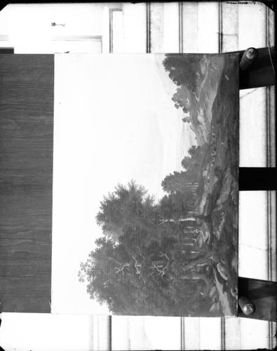 Glass plate negative of a picture Glass plate negative of a picture