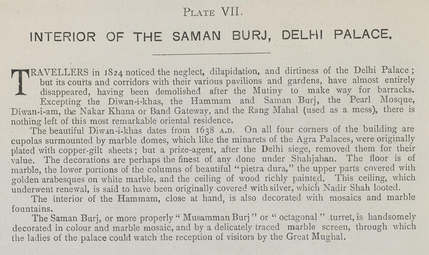 Photographs of Places of Interest in India. Vol. 1. Delhi and Agra