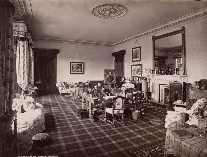 Queen Victoria's sitting room, Balmoral Queen Victoria's sitting room, Balmoral