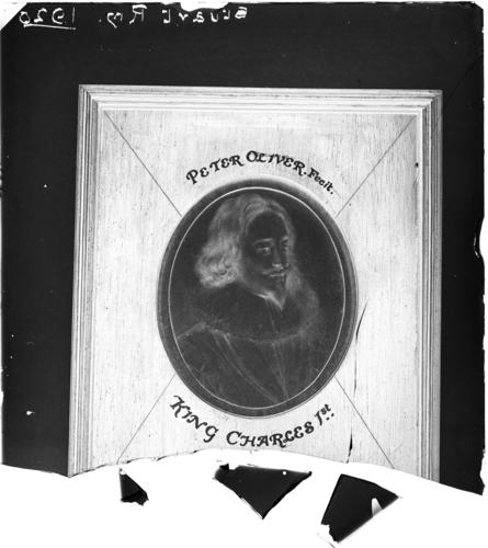 Glass plate negative of a drawing Glass plate negative of a drawing