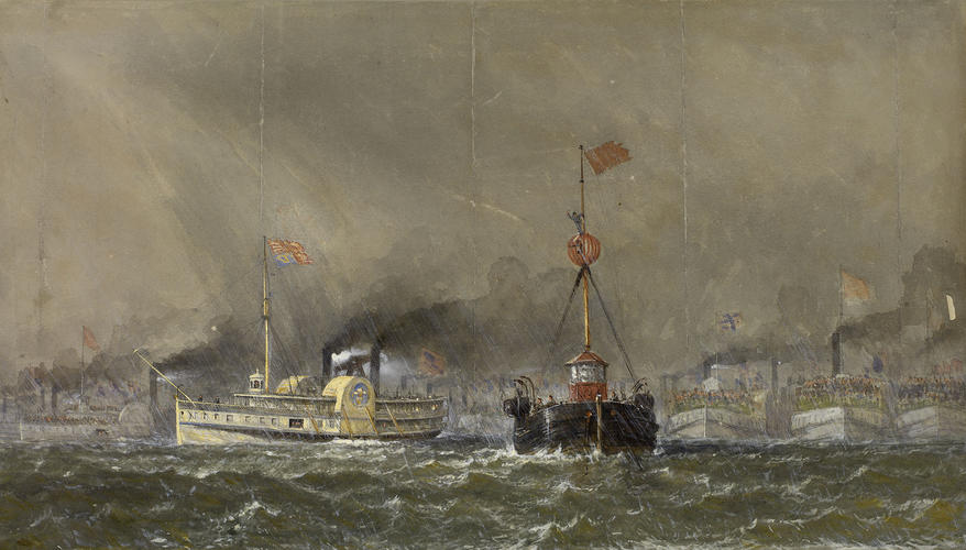 The Prince of Wales ascending the St Lawrence River in the steamer 'Kingston', 23-4 August 1860
