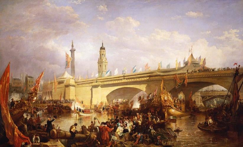 The Opening of New London Bridge, 1 August 1831