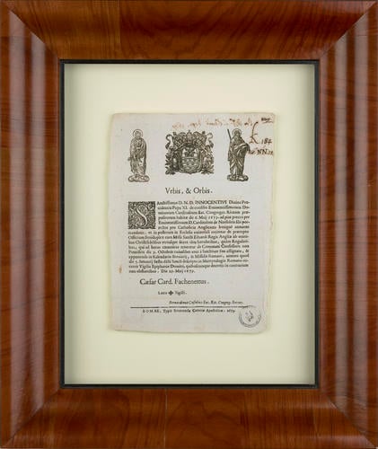 Papal decree confirming the feast day of St Edward the Confessor, King and Confessor, 29 May 1679 Papal decree confirming the feast day of St Edward the Confessor, King and Confessor, 29 May 1679