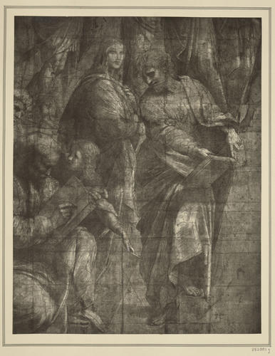 Master: Set of seven photographs of the cartoon for 'The School of Athens'
Item: A detail from the cartoon for 'The School of Athens' Master: Set of seven photographs of the cartoon for 'The School of Athens'
Item: A detail from the cartoon for 'The School of Athens'