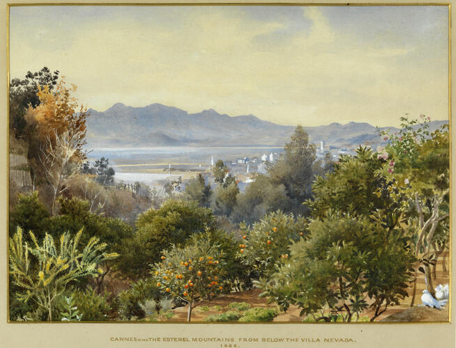 Cannes, with the Esterel Mountains in the distance