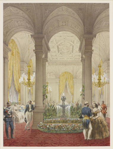 Fountain in the Salon des Quatre Colonnes at the Hôtel de Ville, 23 August 1855