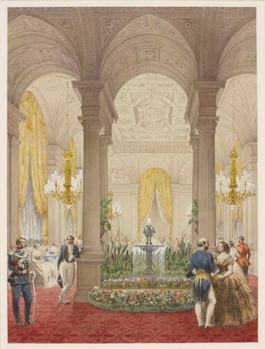 Fountain in the Salon des Quatre Colonnes at the Hôtel de Ville, 23 August 1855