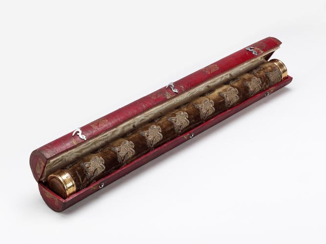 Marshal Jourdan's Baton and case Marshal Jourdan's Baton and case