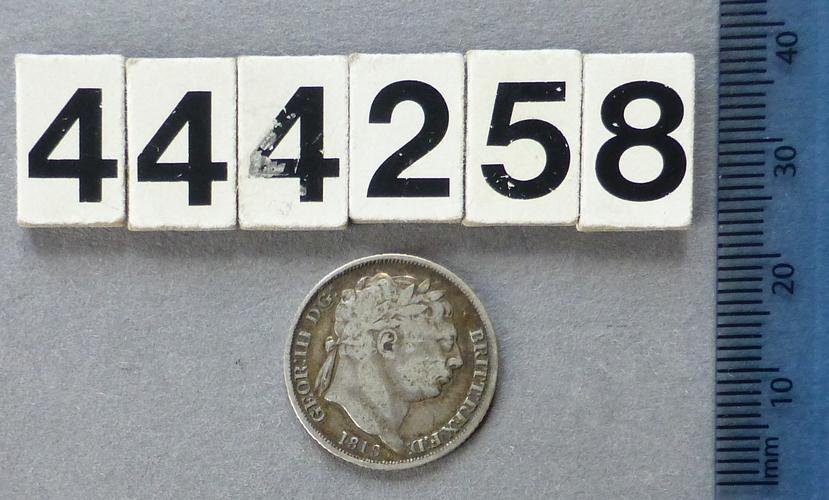 Great Britain. George III sixpence, 1816 Great Britain. George III sixpence, 1816