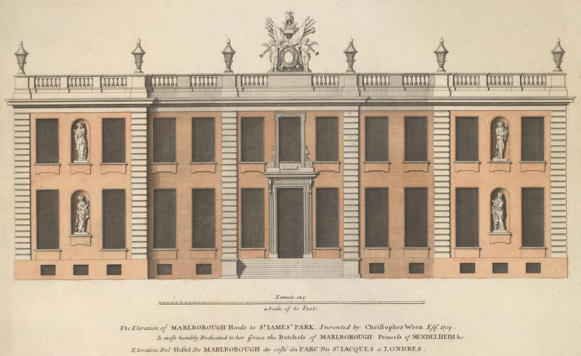 The Elevation of Marlborough House to St. James's Park The Elevation of Marlborough House to St. James's Park