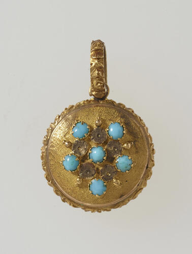 Locket containing the hair of Princess Sophia (1773-1848)