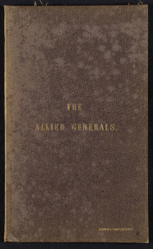 Key plate to the painting Allied Generals before Sebastopol by Thomas Jones Barker