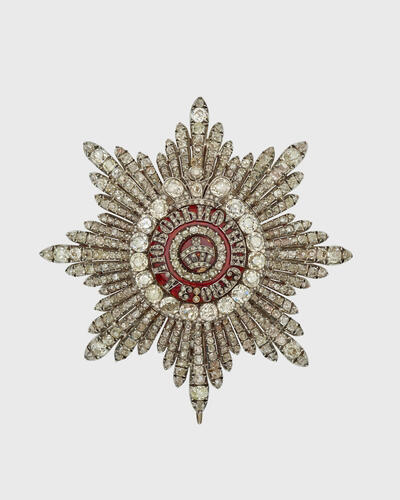 Order of St Catherine (Russia). Star worn by Queen Alexandra