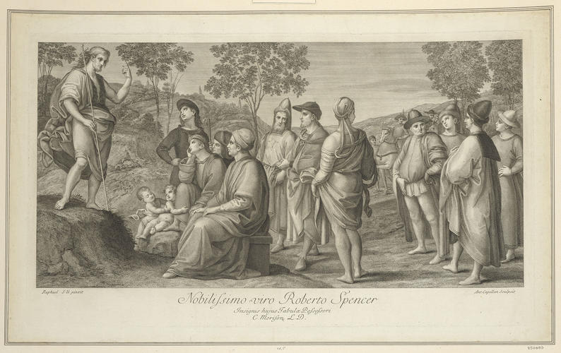 The Preaching of St John the Baptist [`The Ansidei Altarpiece?, predella panel]