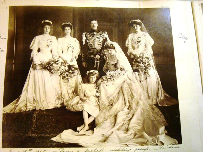Wedding portrait of Crown Prince Gustaf of Sweden and the Princess Margaret of Connaught, June 1905 Wedding portrait of Crown Prince Gustaf of Sweden and the Princess Margaret of Connaught, June 1905