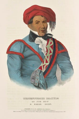 History of the Indian tribes of North America : with biographical sketches and anecdotes of the principal chiefs. Embellished with one hundred and twenty portraits from the Indian Gallery in the Department of War, at Washington ; v. 2 / by Thomas L. M'Kenney. . . and James Hall