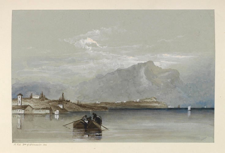 Master: MISCELLANEOUS DRAWINGS
Item: Two rowing boats on the water
