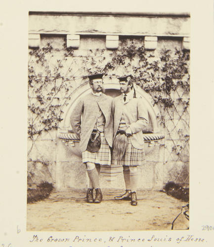 The Crown Prince of Prussia and Prince Louis of Hesse, Balmoral, October 1863 [Photographic Portraits Vol. 4/62 1861-1876]