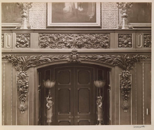 Grinling Gibbons carving in the Waterloo Chamber, Windsor Castle