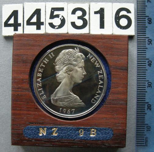 New Zealand. Proof 50 cents, 1967, commemorating the introduction of decimal currency