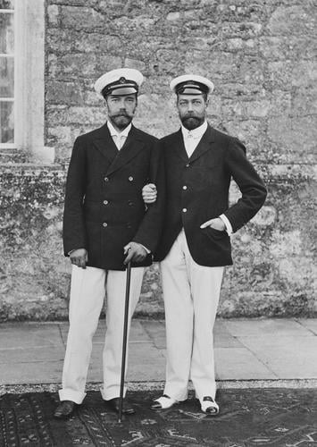 Emperor Nicholas II of Russia (1868-1918) and George, Prince of Wales (1865-1936)