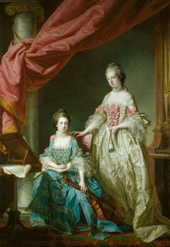 Princess Louisa (1749-68) and Princess Caroline (1751-75)