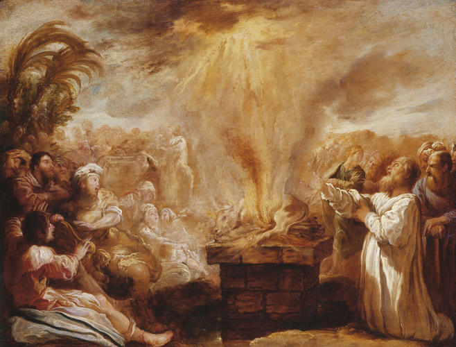 The Sacrifice of Elijah Before the Priests of Baal