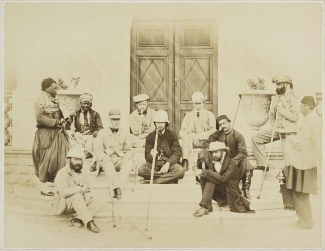 The Prince of Wales with companions, Cairo