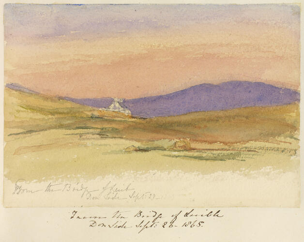 Master: SKETCHES FROM NATURE V. R. 1862 TO 1866
Item: From the Bridge of Luib Don Side