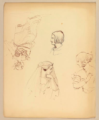 Master: Princess Victoria's folder of sketches
Item: Profile studies