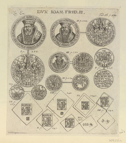 Master: [medals of John Frederick II, Duke of Saxony]
Item: DVX IOAN FRID II