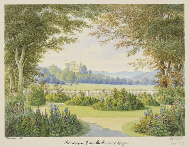 The Rosenau from the gardens of the Swiss Cottage