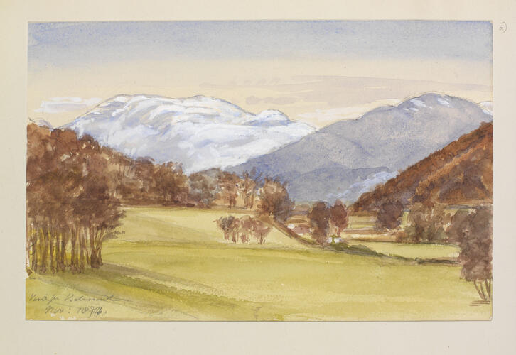 Master: SKETCHES BY QUEEN VICTORIA II
Item: View [from] Balmoral