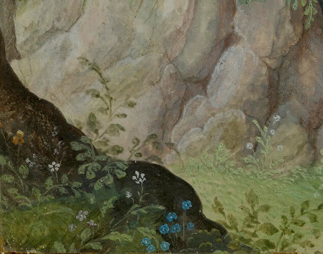 A Young Man Seated Under a Tree A Young Man Seated Under a Tree