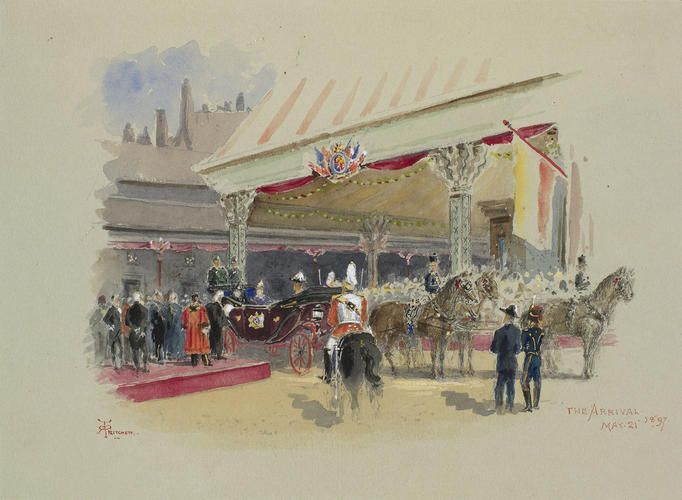 The Queen's Visit to Sheffield, 21 May 1897: the Queen's arrival