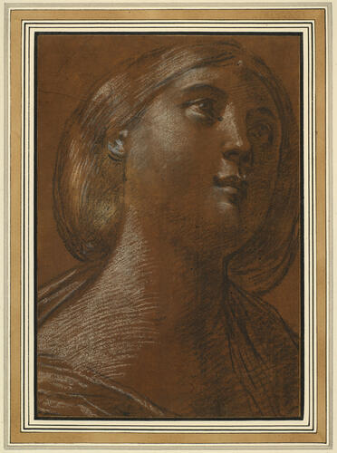 The head of a young woman, turned three quarters to the right The head of a young woman, turned three quarters to the right
