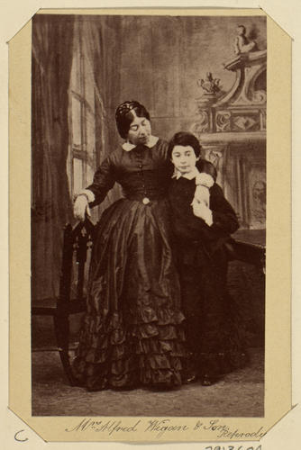 Mrs Alfred Wigan, and son