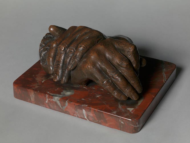 The hands of the Duke of Wellington