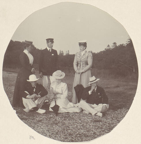 Group photograph by the river Beaulieu