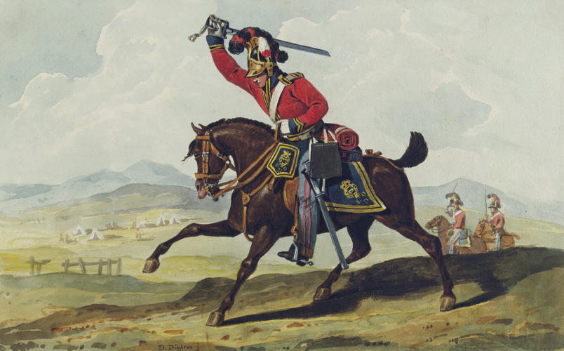 British Army. Private, 3rd (King's Own) Dragoon. About 1812