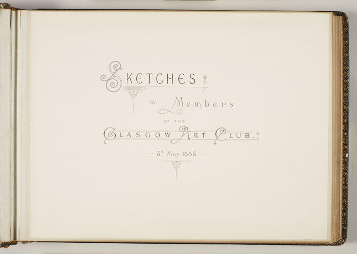 Glasgow 1888 gift album Glasgow 1888 gift album